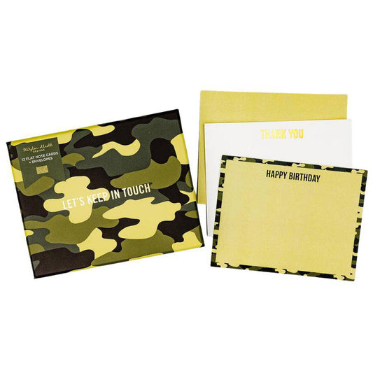 Camo/Gingham Boxed Note Cards