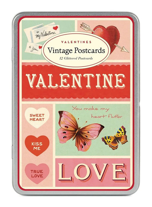 {Cavallini Papers & Co.} Vintage Valentine Postcards :: Set of 12