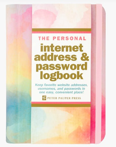 Internet & Address Password Log Book