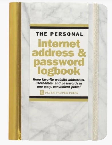 Internet & Address Password Log Book