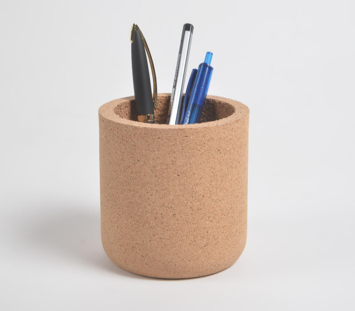 Minimal Cork Round Pen Holder