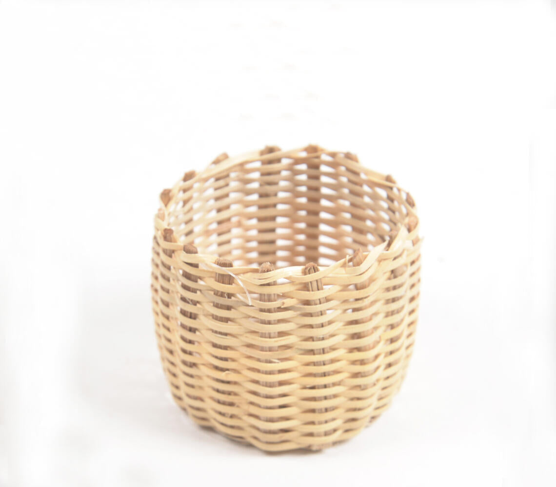 Handwoven Cane Classic Pen Holder