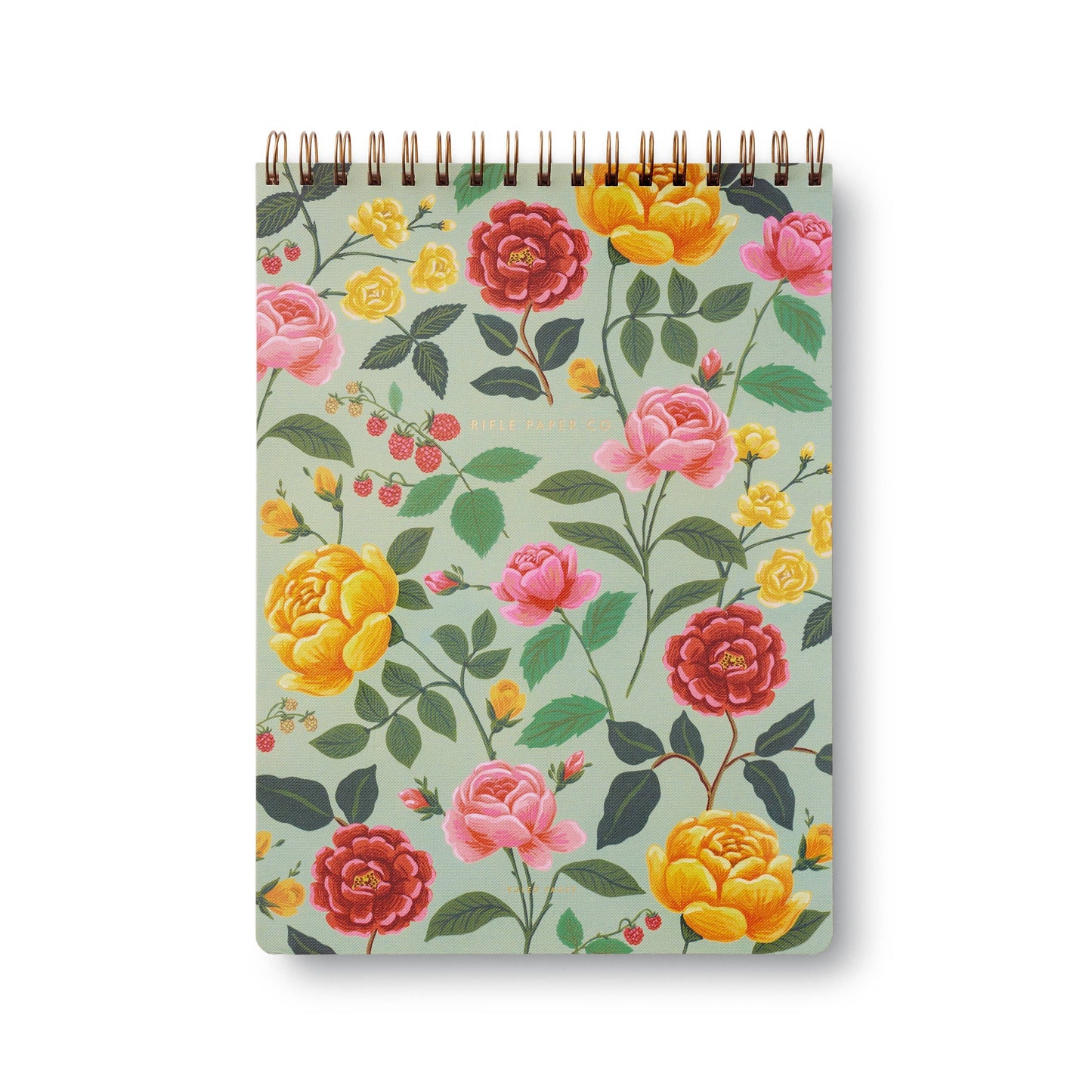 {Rifle Paper Co.} Top Spiral Notebook :: Large :: Roses