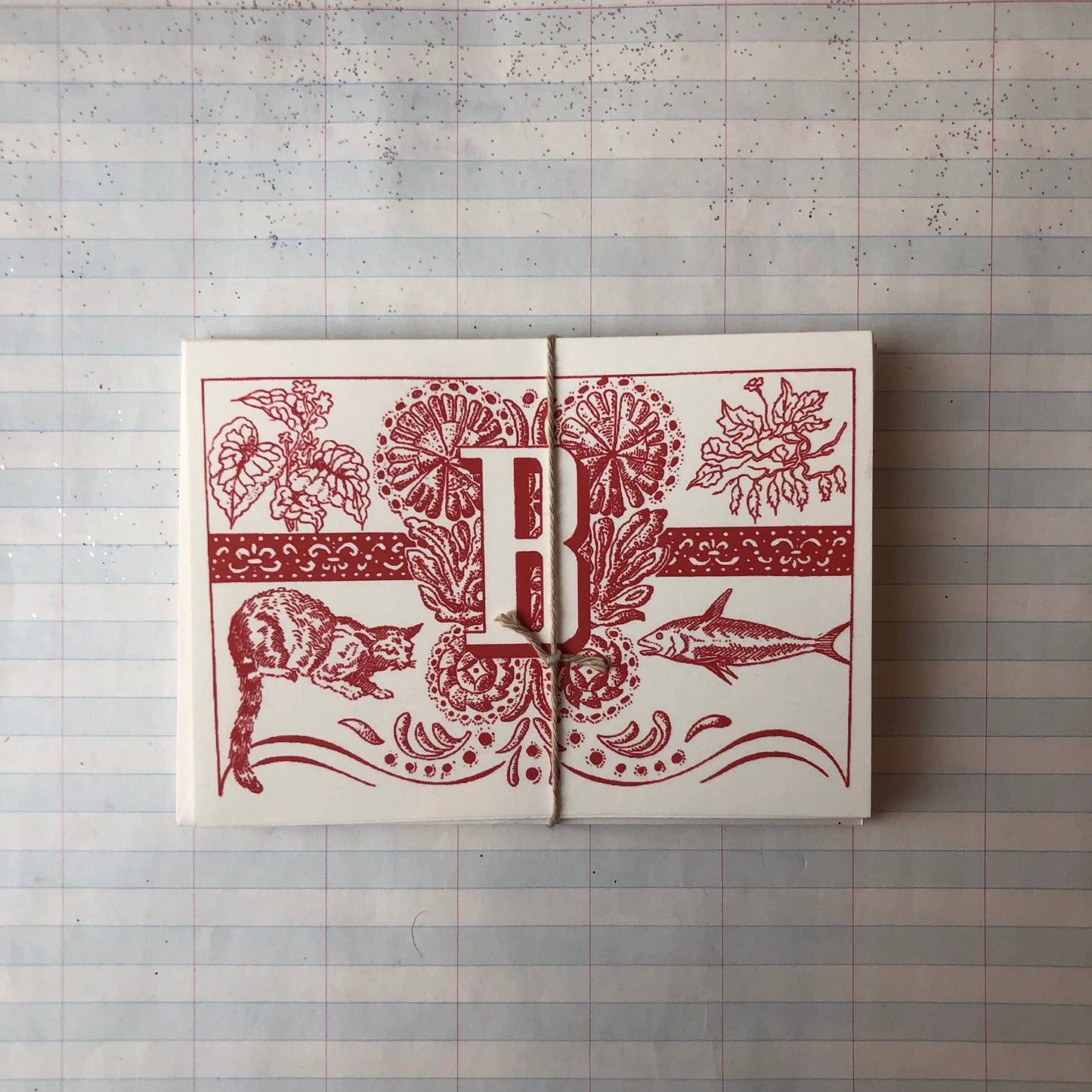 {Parcel} Spanish Monogram Notecards :: B