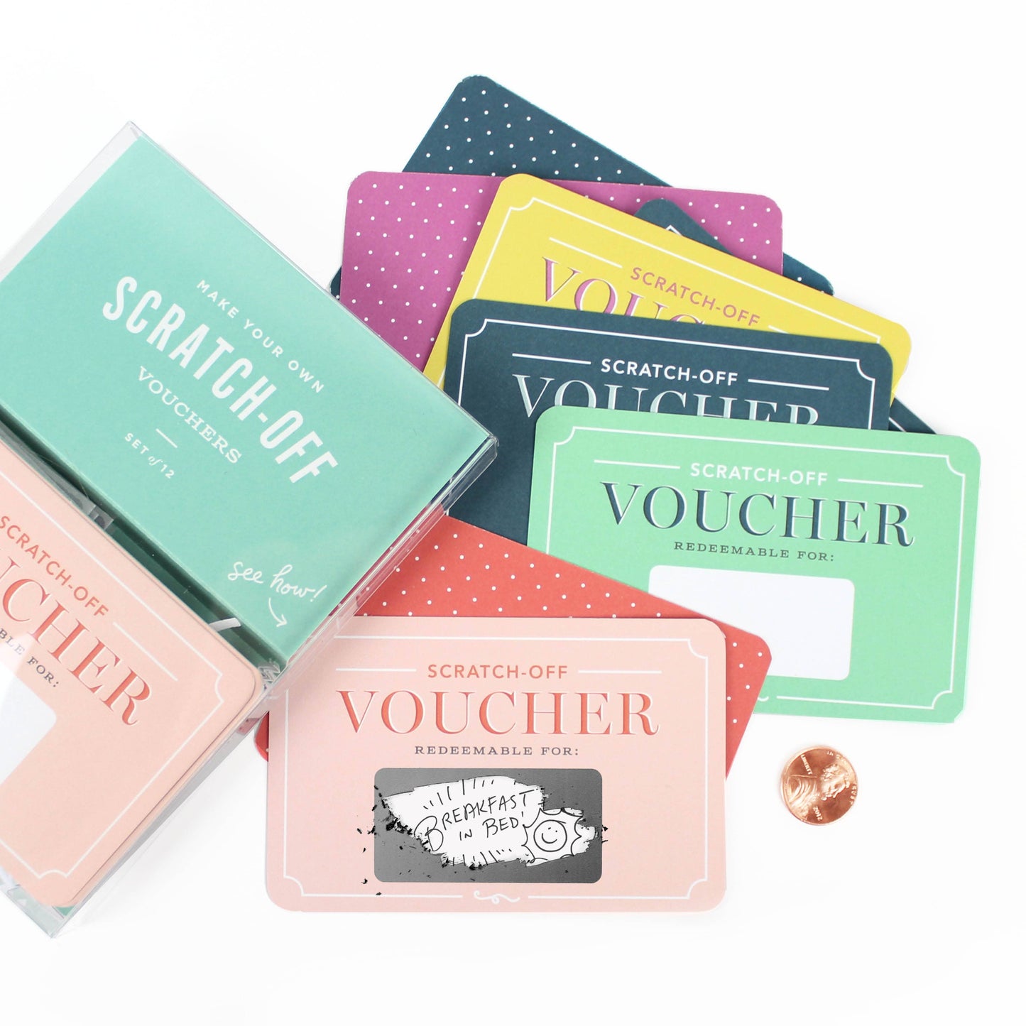 {Inklings Paperie} Scratch Off Vouchers :: Set of 12
