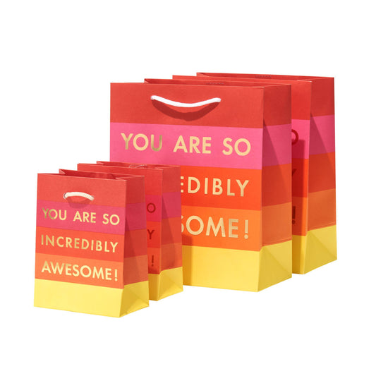 You are so Incredibly Awesome Gift Bag Set of 4
