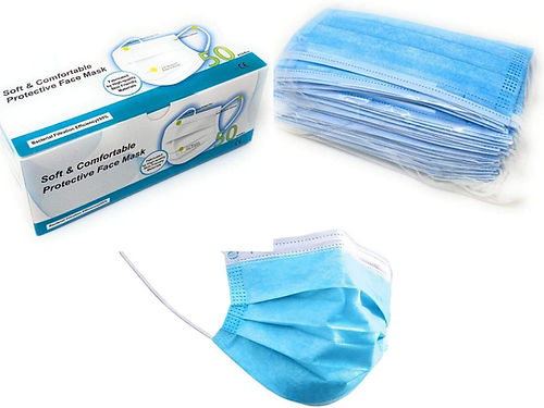 Ply Disposable Face Mask  1x50's