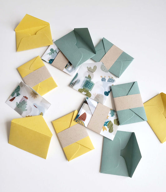 {Lemon Drop Papers} Tiny Loves Notes :: Set of 12 :: Cacti Party