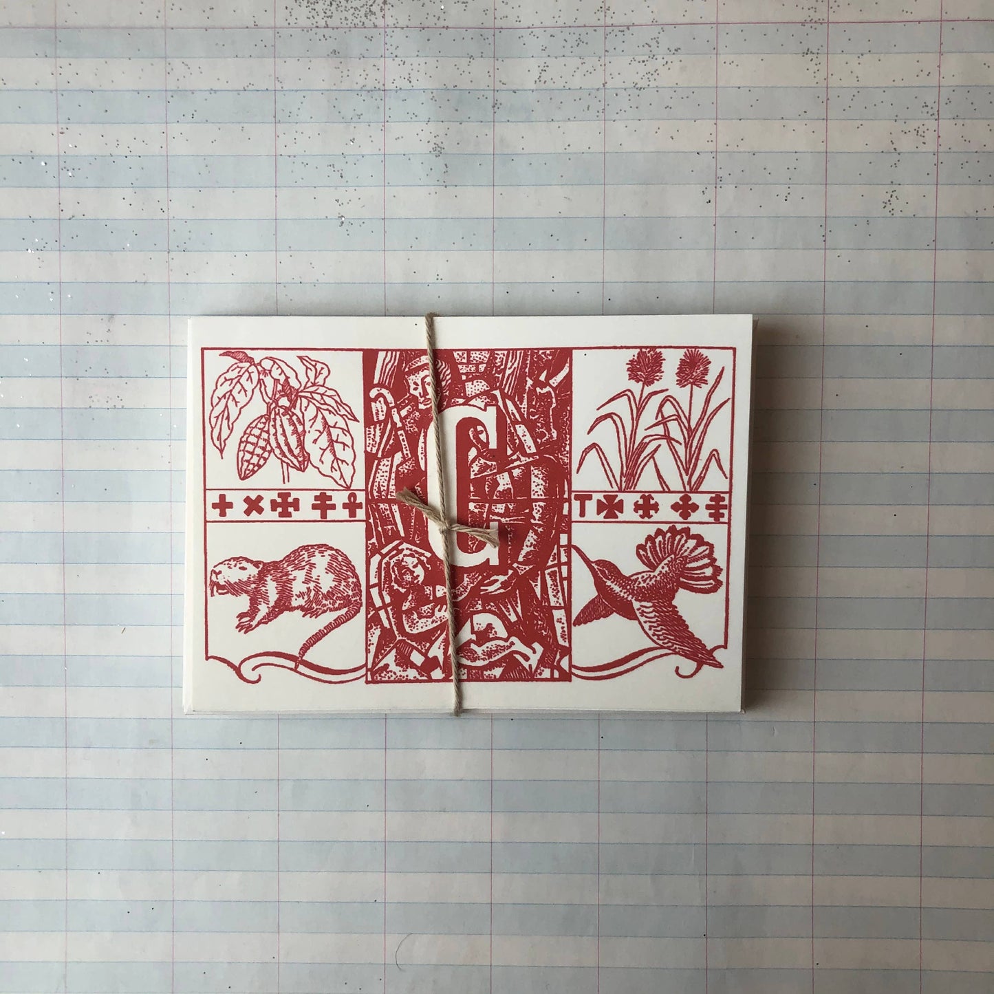 {Parcel} Spanish Monogram Notecards :: C
