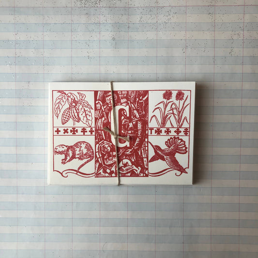 {Parcel} Spanish Monogram Notecards :: C