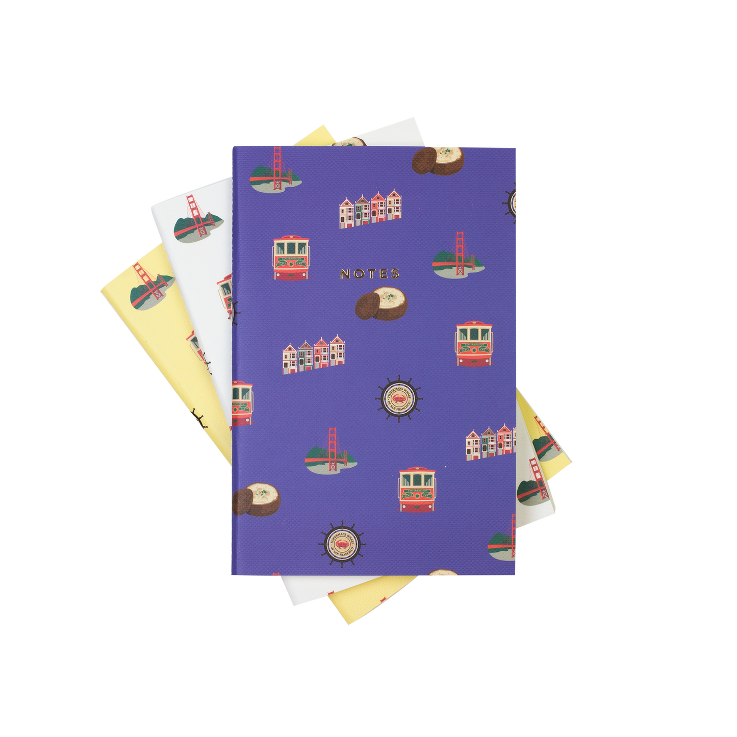 {Hadron Epoch Design Studio} Soft Bound Notebook :: Mini :: San Francisco :: Set of 3