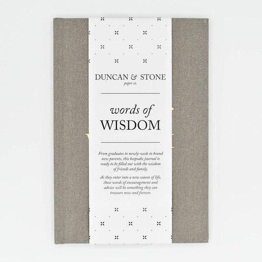 Words of Wisdom Journal for Wedding Guest Book | Baby Shower