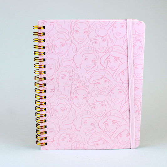 Princess Sketch Portraits (Disney) AOP Pattern Vintage Style Notebook