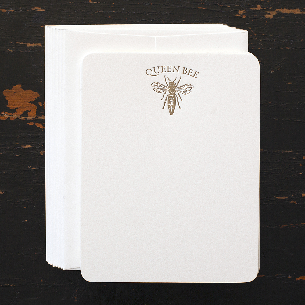 Queen Bee Note Cards - Box of 8