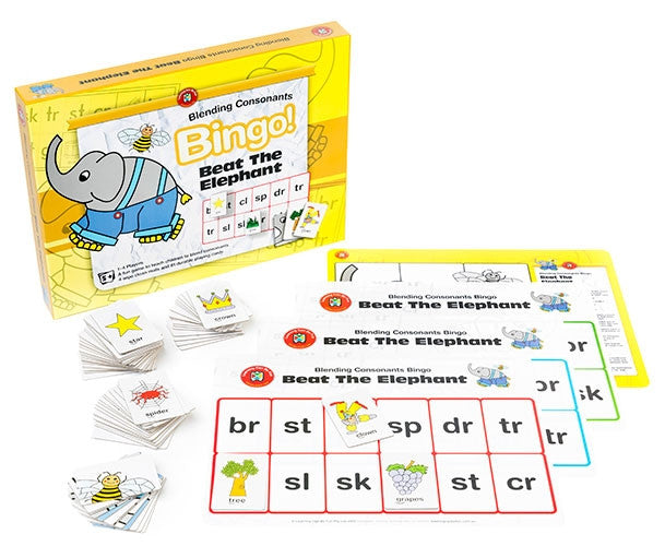 Edvantage - Beat the Elephant Bingo (Blending Consonants)