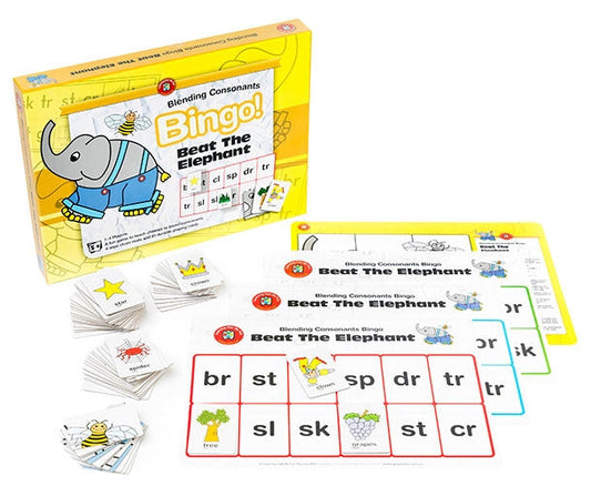 Edvantage - Beat the Elephant Bingo (Blending Consonants)