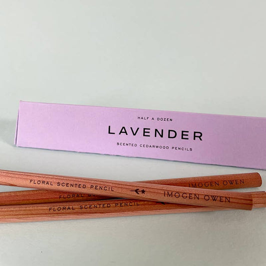 {Imogen Owen} Scented Pencils :: Lavender :: Set of 6