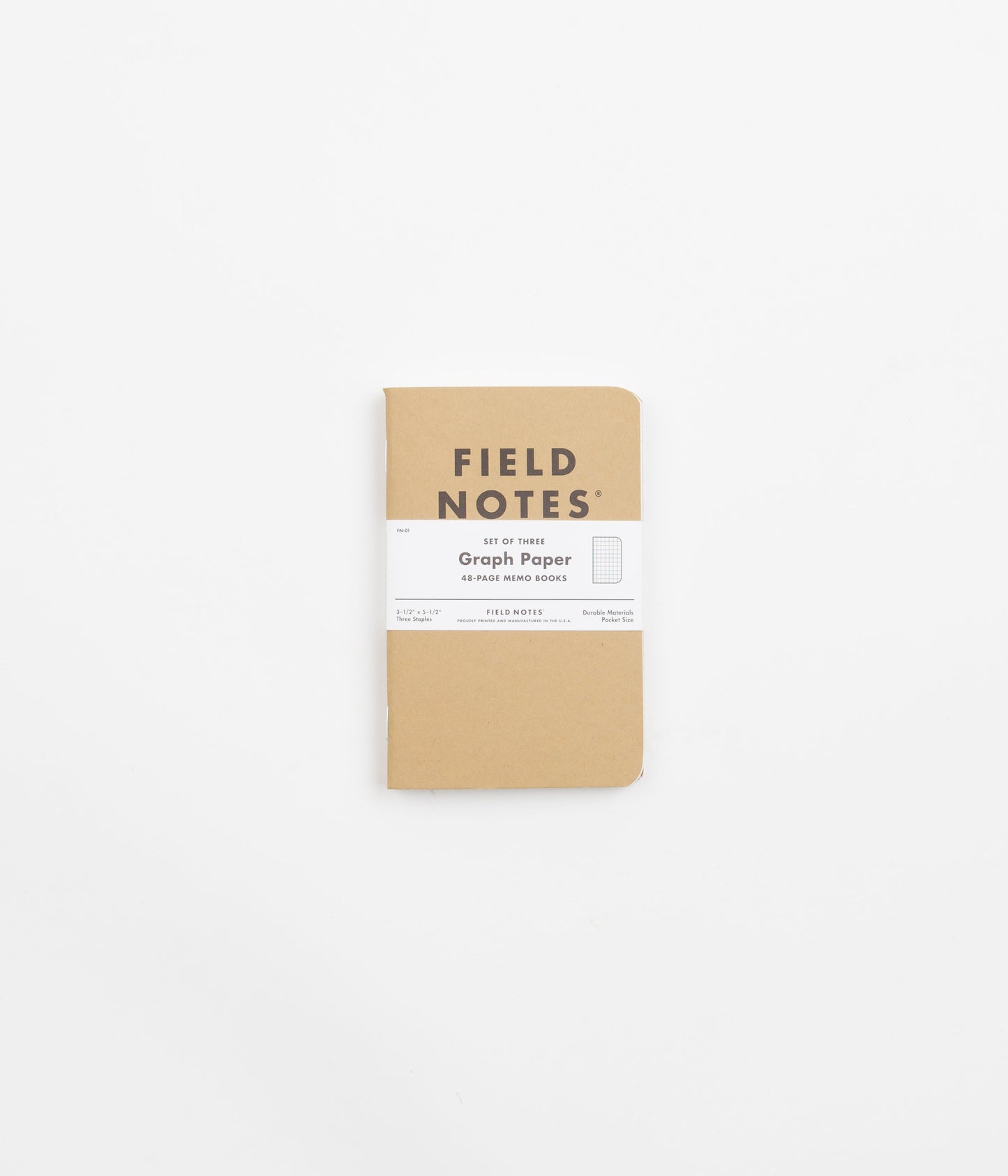 Field Notes Original Kraft Notebooks (3 Pack) - Graph Paper