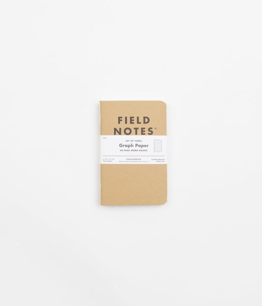 Field Notes Original Kraft Notebooks (3 Pack) - Graph Paper