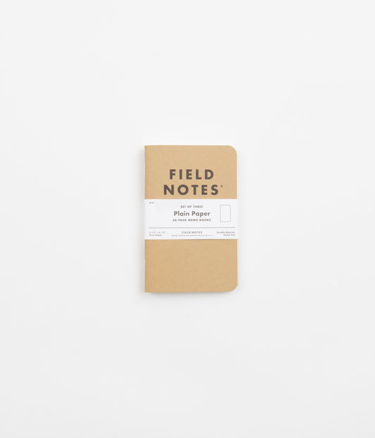 Field Notes Original Kraft Notebooks (3 Pack) - Plain Paper