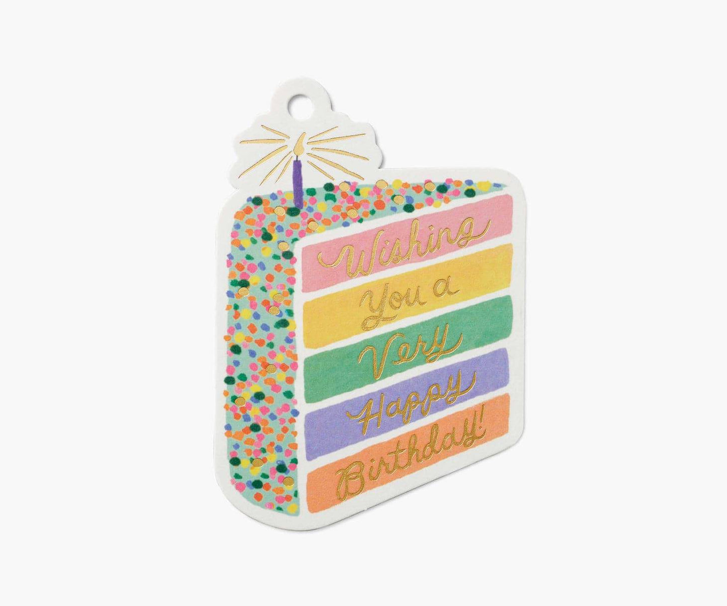 Cake Slice Die-Cut Gift Tags