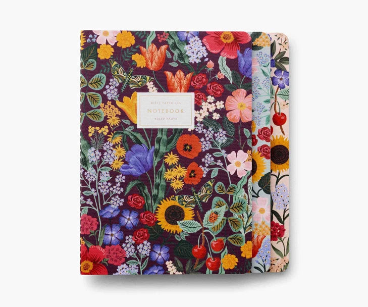 {Rifle Paper Co.} Stitched Notebooks :: Blossom :: Set of 3