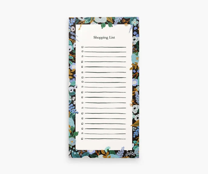 {Rifle Paper Co.} Market List Notepad :: Garden Party Blue