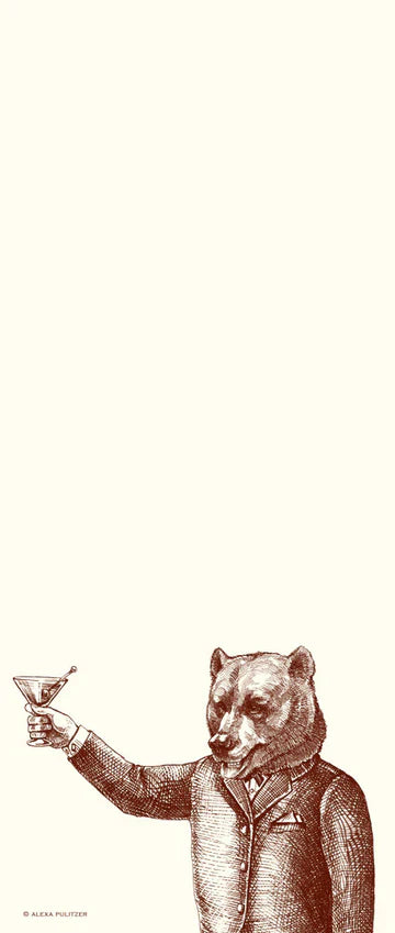 {Alexa Pulitzer} Long Notepad :: Bear Toast