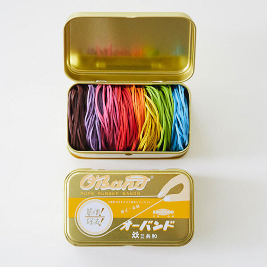 {Kiyowa} Classic O'Band Rubberbands :: Assorted Colors :: Tin of ~200