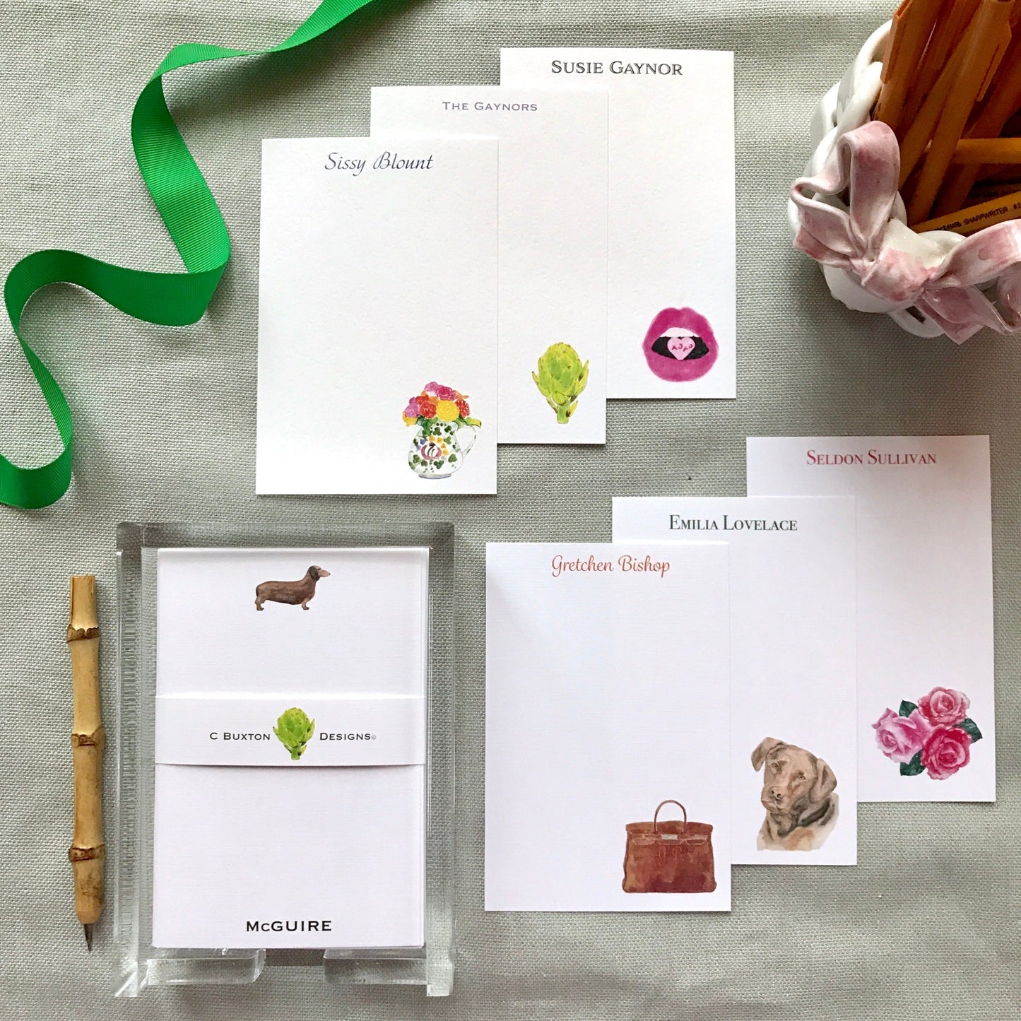 List Cards w/Acrylic Holder