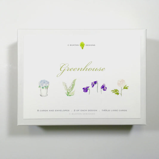 Boxed Card Set - Greenhouse, set/8