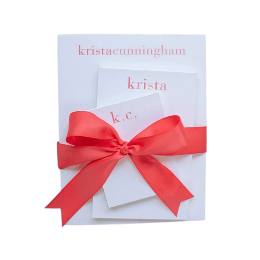Set of Shaded Pinks Personalized Notepads