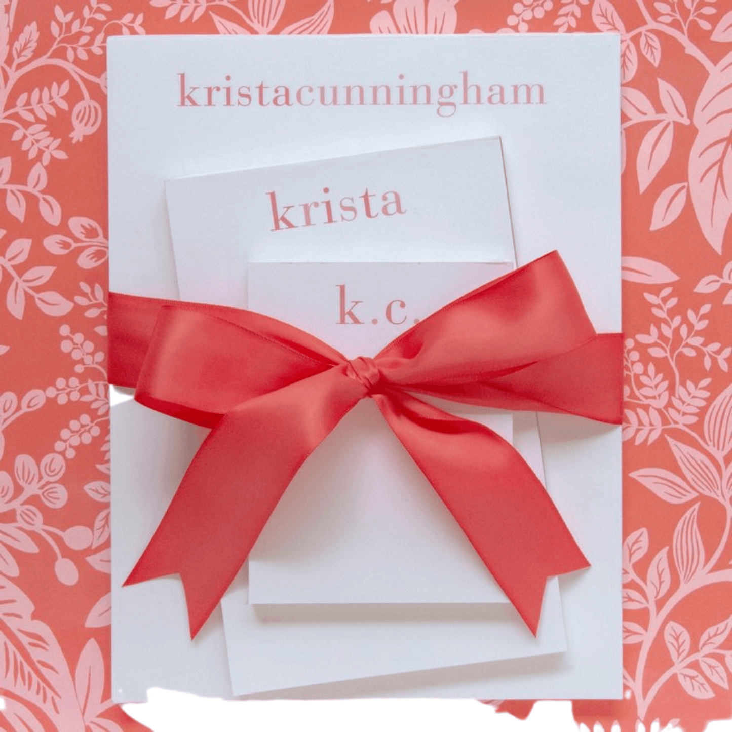 Set of Shaded Pinks Personalized Notepads