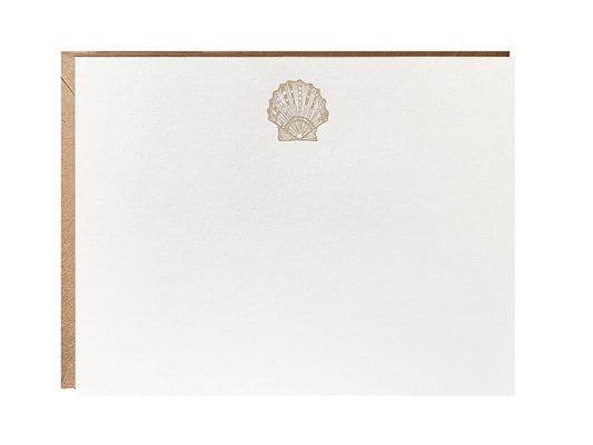 Seashell Flat Stationery Set