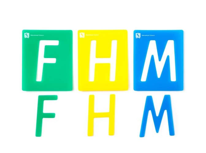 Edvantage - Alphabet Upper Case Stencil Set