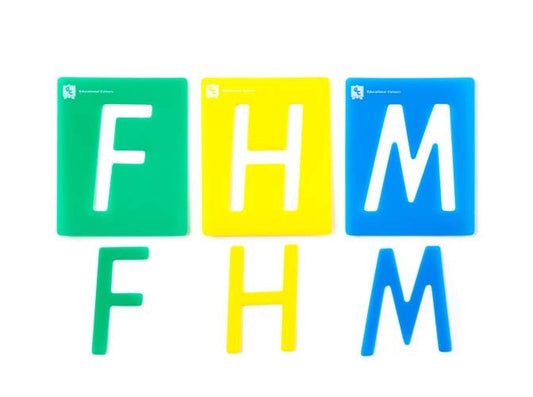 Edvantage - Alphabet Upper Case Stencil Set